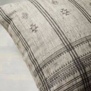 Arhaus Raw Silk Garwood Pillow Covers in Grey SET OF TWO 22x22